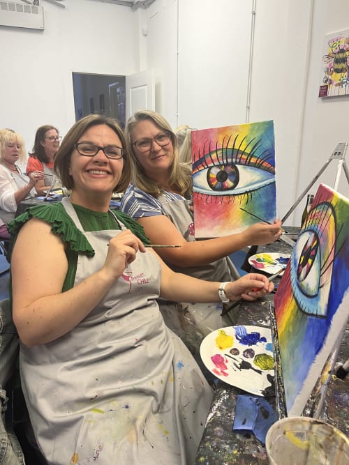 Paint n Sip Bar Event "Colourful Eye" — photo 4