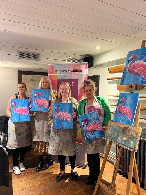 Paint n Sip Bar Event "Pink Flamingo" — photo 5