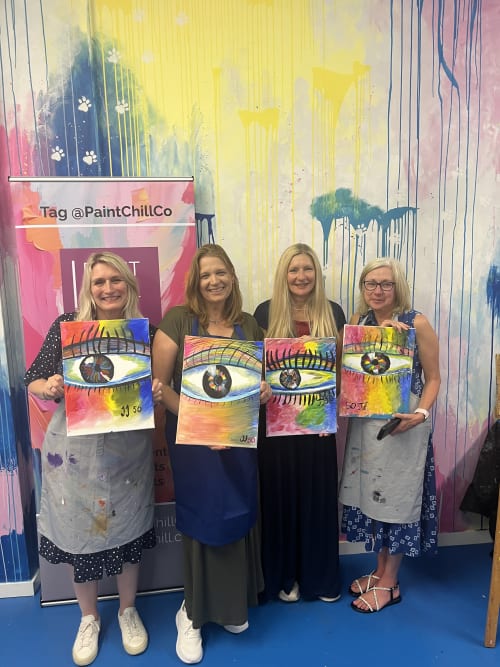 Paint n Sip Bar Event "Colourful Eye" — photo 5