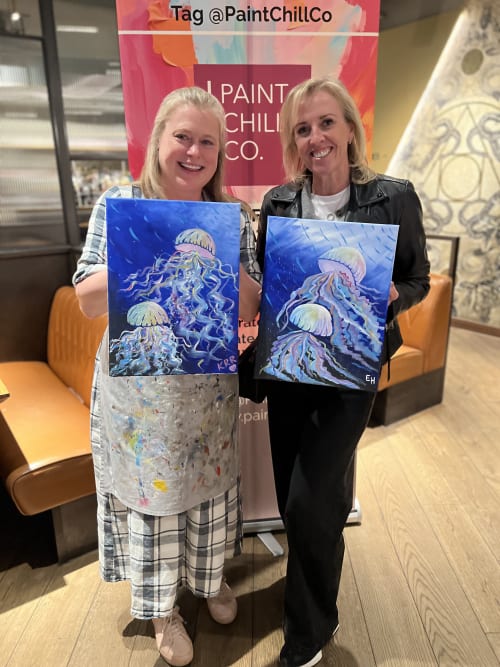 Paint n Sip Bar Event "Jellyfish" — photo 4