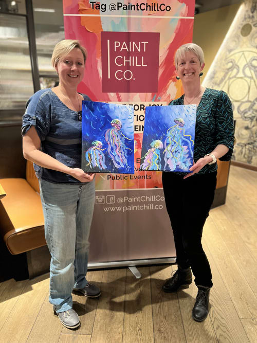 Paint n Sip Bar Event "Jellyfish" — photo 5