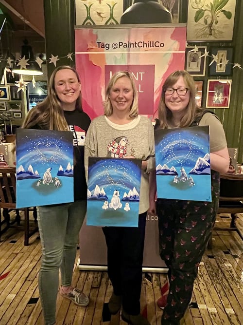 Paint n Sip Bar Event "Polar Love" — photo 5