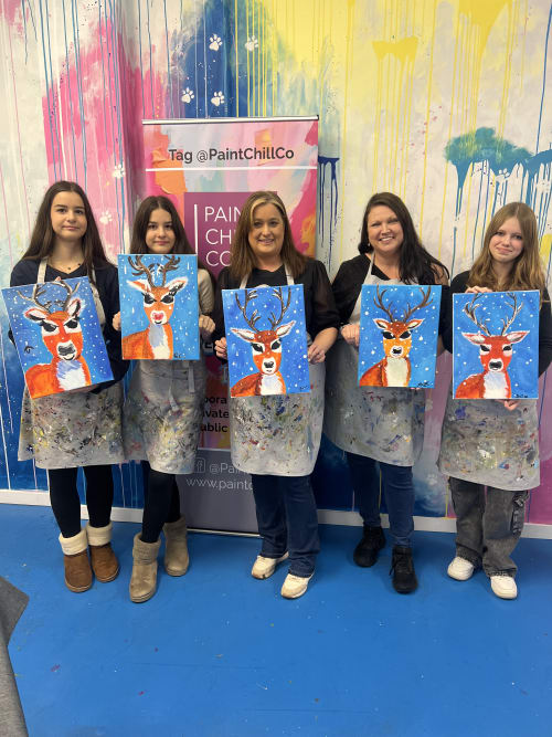 Paint n Sip Bar Event "Cute Reindeer" — photo 2