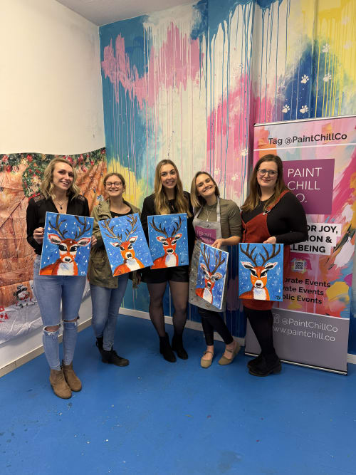 Paint n Sip Bar Event "Cute Reindeer" — photo 5