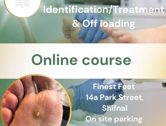 Corns made simple, Treatment & Offloading  2 hours ONLINE £40.00