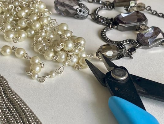 Beginners workshop to Jewellery making using upcycled vintage beads 
