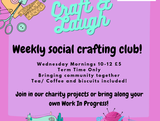 Worcester Park - Craft & Laugh + Morsbags pod