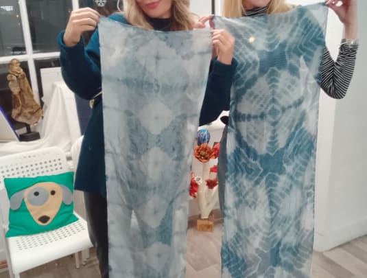 Tie Dye Scarf Workshop 