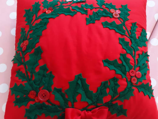 Christmas Applique Cushion