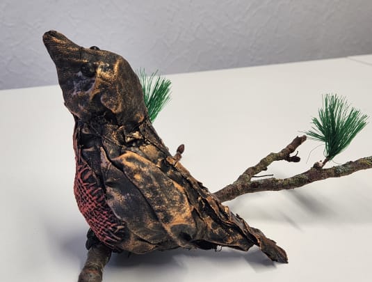 Christmas Robin Sculpture