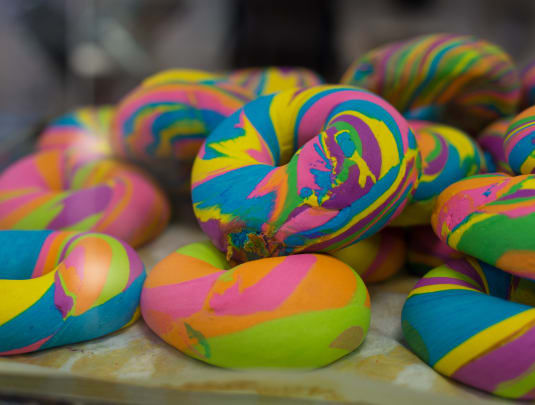 Rainbow Bagel Making Workshop