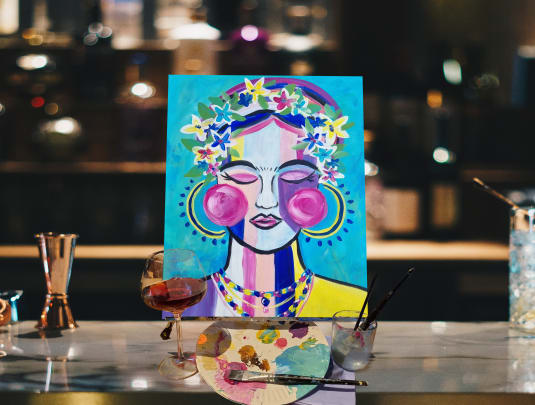 Paint n Sip Bar Event "Colourful Frida"