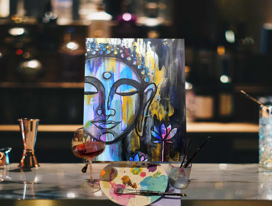 Paint n Sip Bar Event "Buddha"