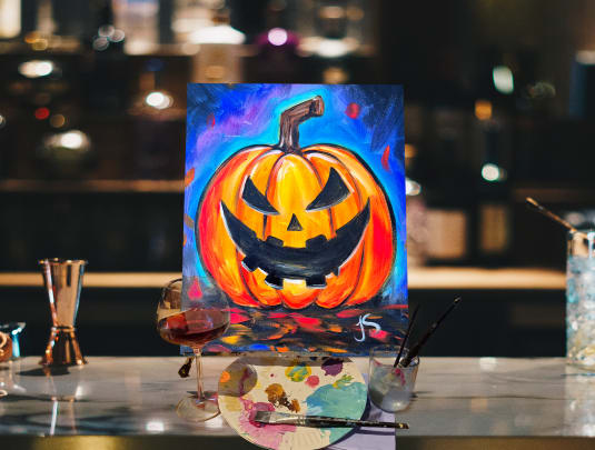 Paint n Sip Bar Event “Spooky Pumpkin”