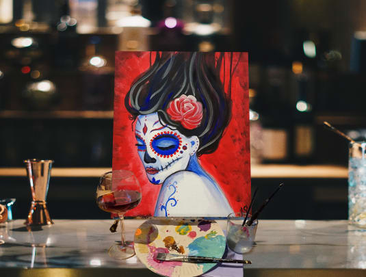 Paint n Sip Bar Event "Dame of the Dead"