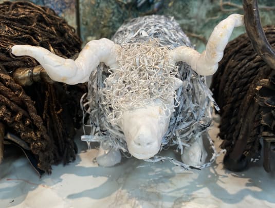 Powertex Sheep Sculpture
