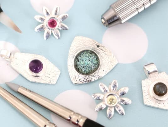 Stone Setting in Metal Clay