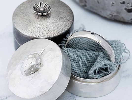 Sterling Silver Trinket Box - 2 Days