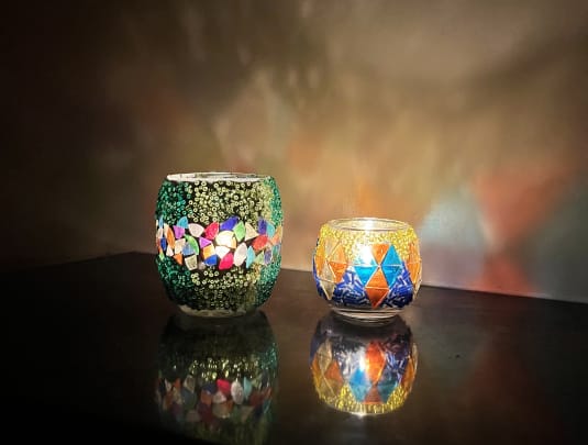 Glass, Mosaic Tea Light Workshop