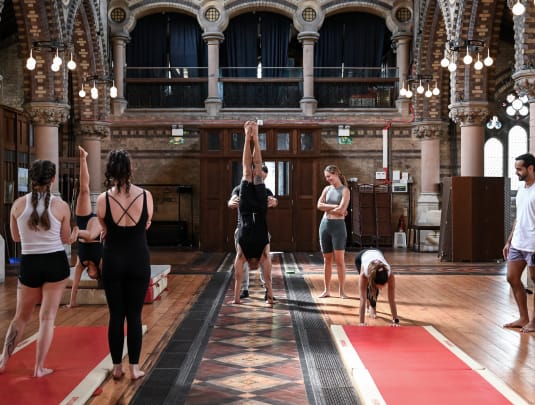 Bail out of handstand 