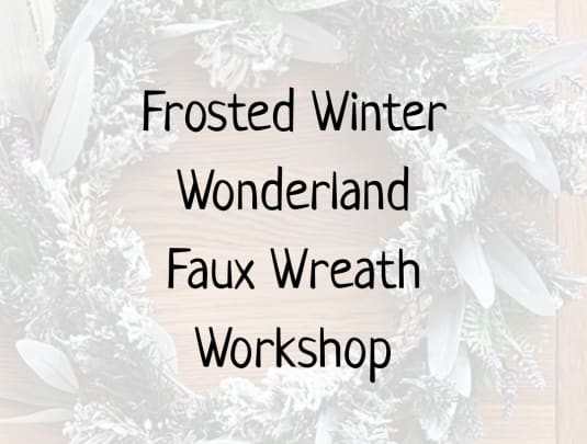Frosted Winter Wonderland Faux Wreath making