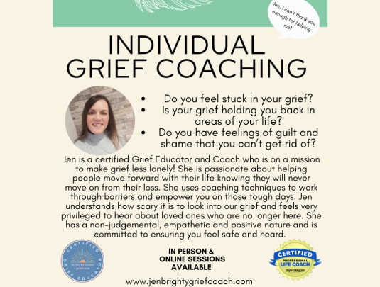 Individual Grief Coaching - Online