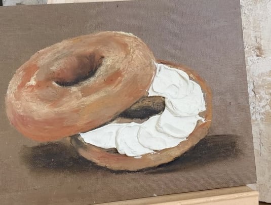 Textured Paintings - Donuts & Bagles with Artemy Kim 