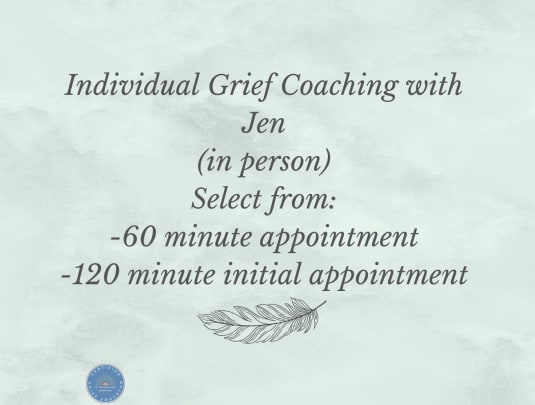 individual grief Coaching - In person