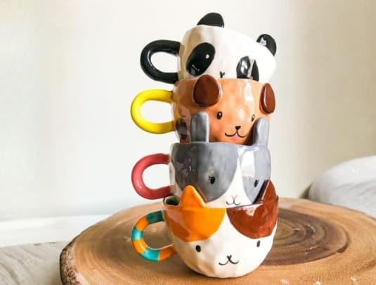 Animal Mugs with Rix Meaker
