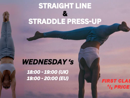 WEDNESDAY STRAIGHT LINE & STRADDLE PRESS-UP CLASS