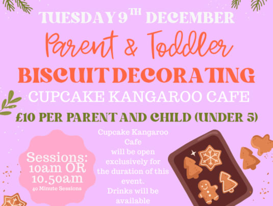 Parent & Toddler Festive Biscuit Decorating Classes