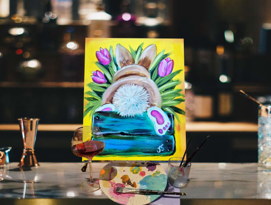 Paint n Sip Bar Event "Bunny Tail"