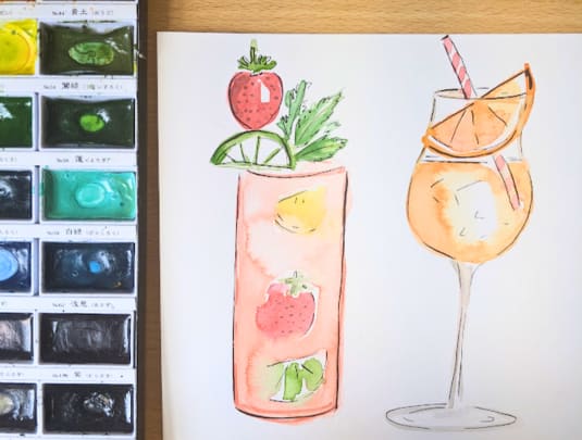 Colourful Drinks, Sips & Watercolour with Chloe Lam 