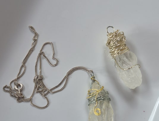 Wire Wrapped Crystal Jewellery