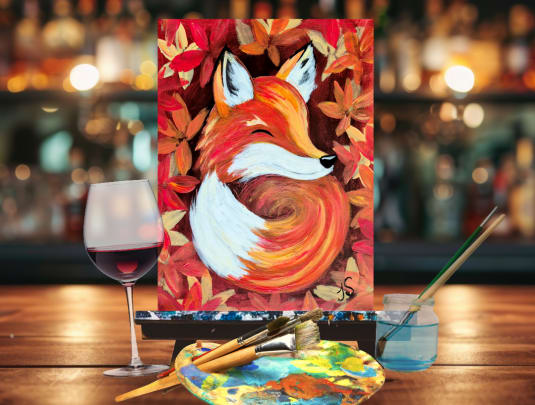 Paint n Sip Bar Event "Autumn Fox"
