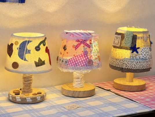 Patchwork Lampshade & Animal Pal with Velora Studios