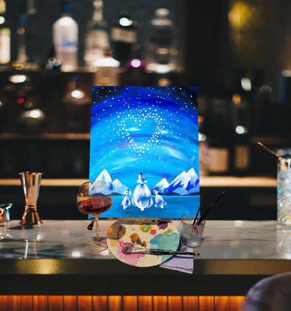 Paint n Sip Bar Event "Polar Love"