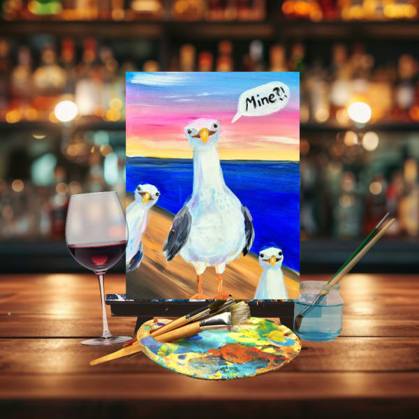 Paint n Sip Bar Event “Seagulls”