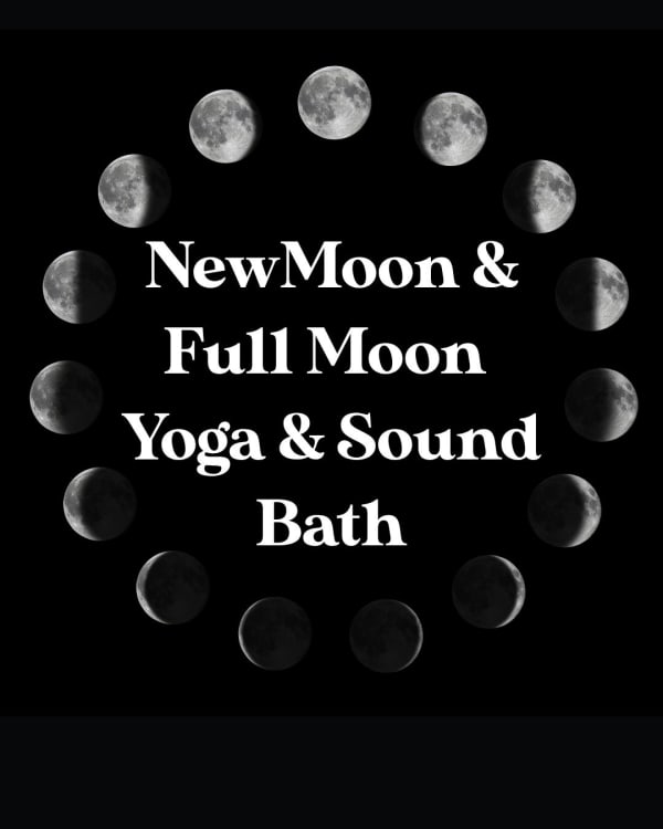 New Moon and Full moon yoga and sound bath Bangor