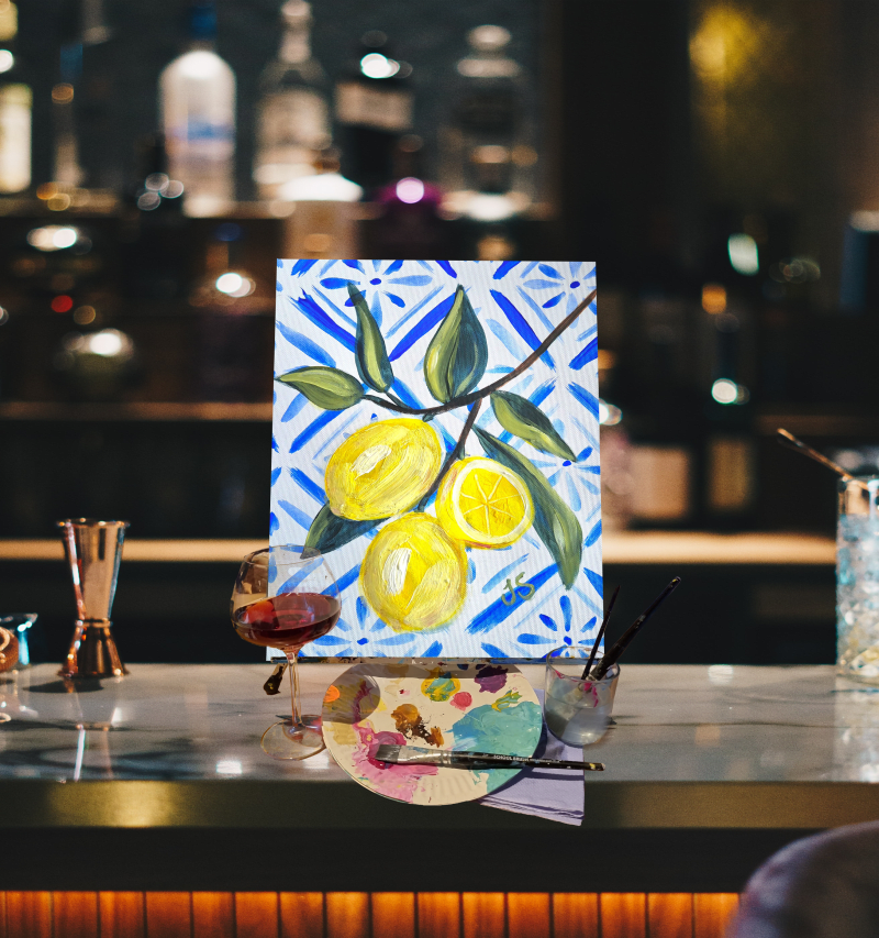 Paint n Sip Bar Event “Lemons” — photo 1