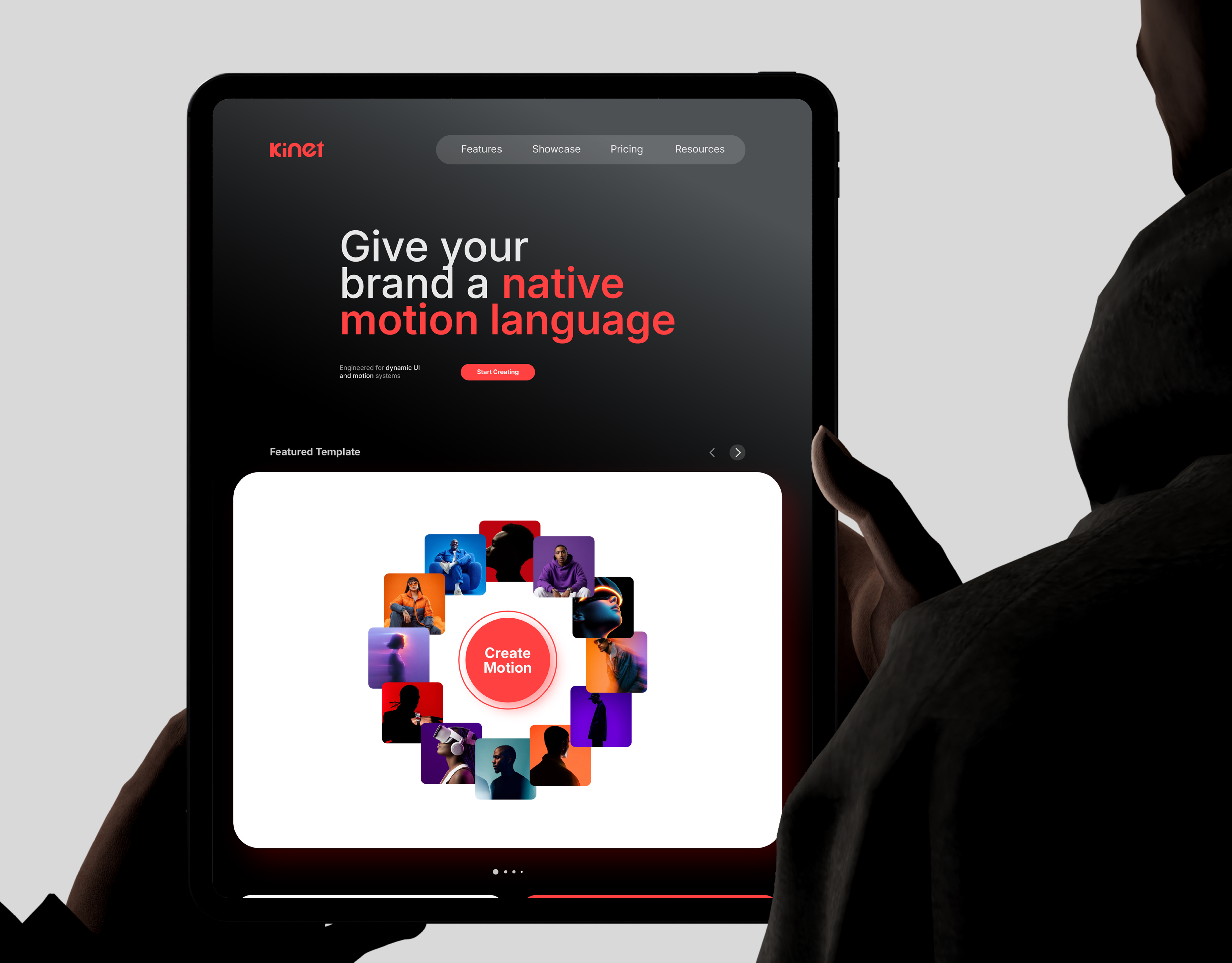 Kinet - AI Startup Brand Identity for Pulseframe