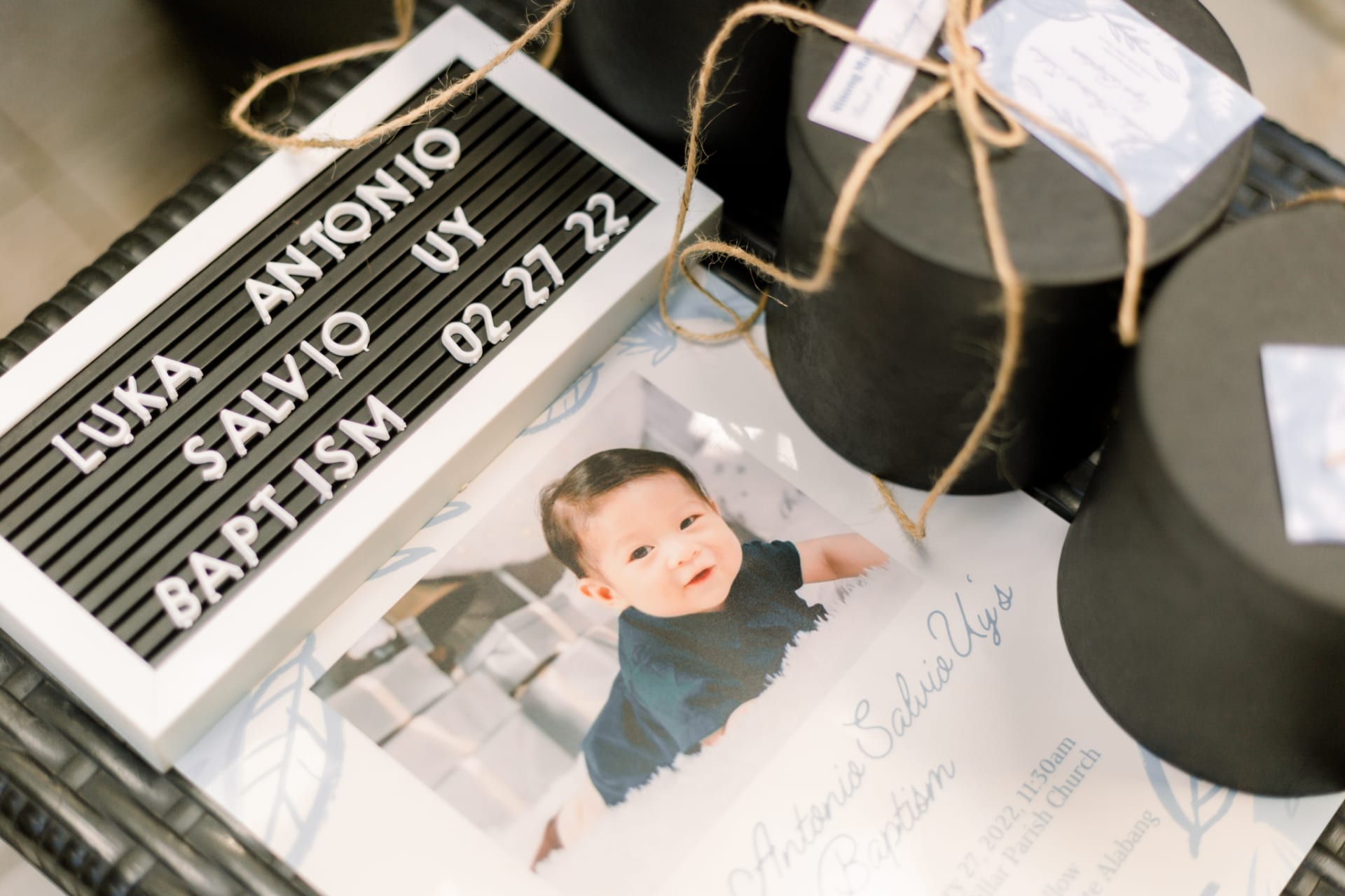 Uno's baptismal image