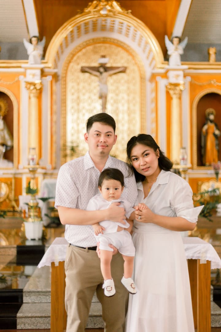 Uno's baptismal photo