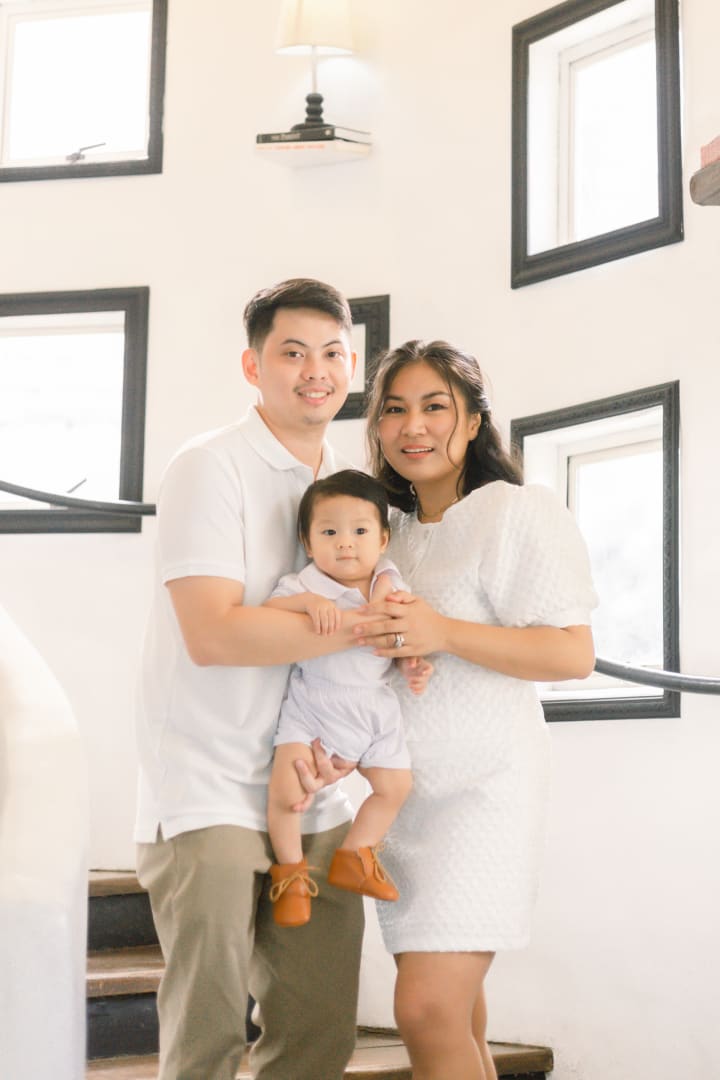 Uno's baptismal photo