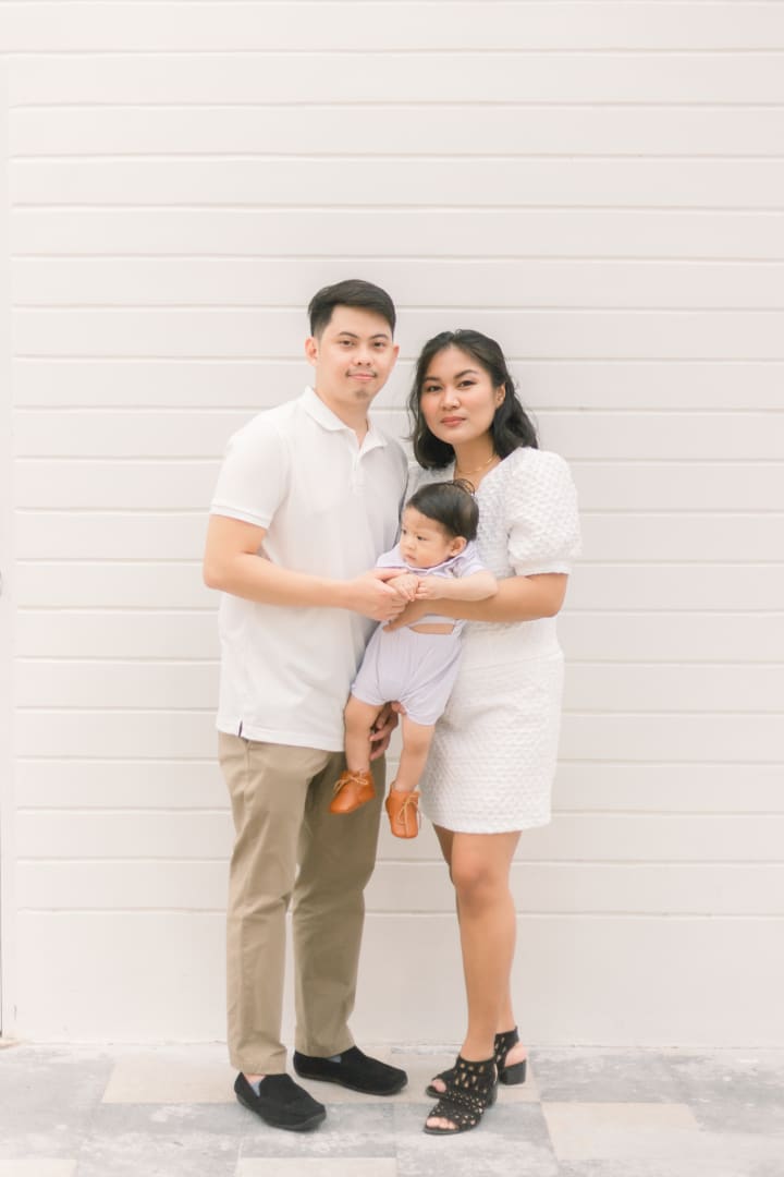 Uno's baptismal photo