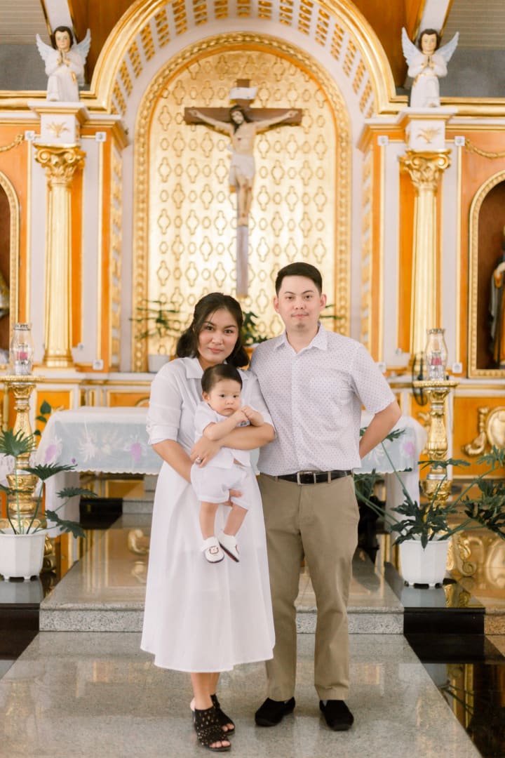 Uno's baptismal photo