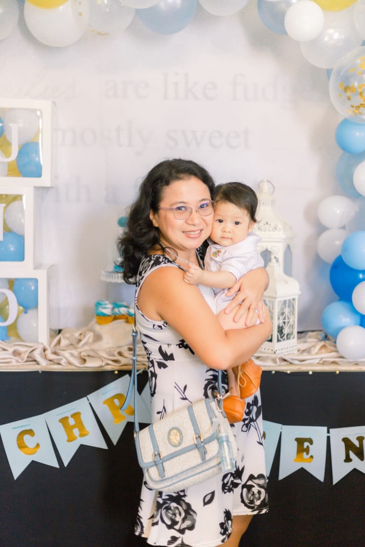 Uno's baptismal photo