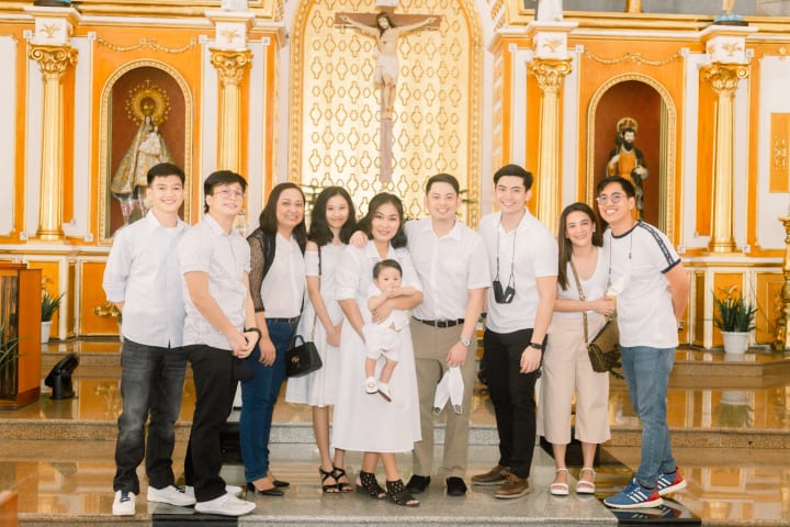 Uno's baptismal photo