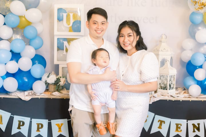 Uno's baptismal photo