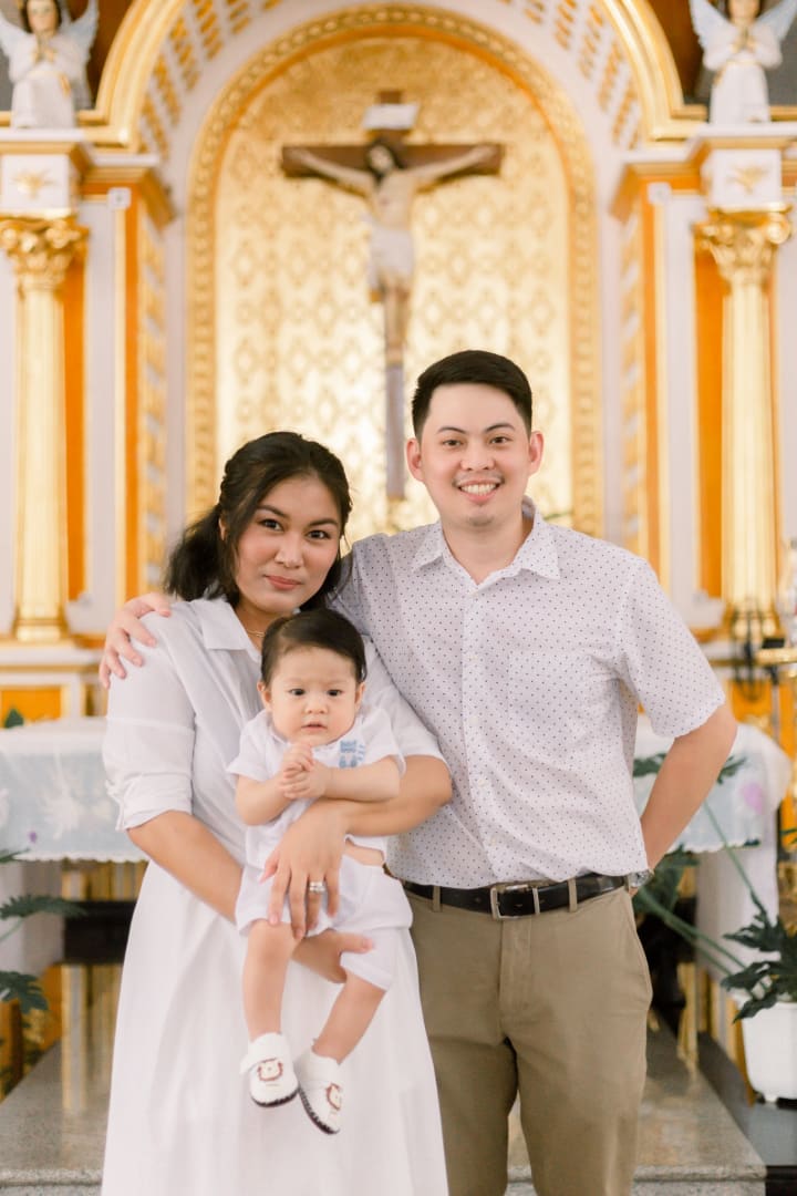 Uno's baptismal photo